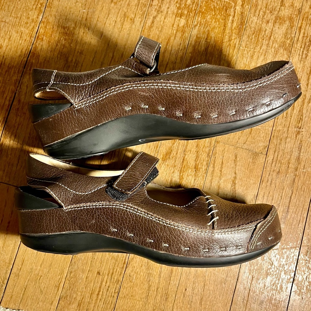 Wolky Dark Brown Kids Dress Shoes